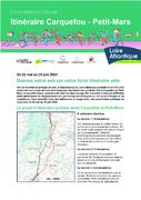 Consultation publique -Infomation itinéraire vélo – Carquefou – Petit-Mars
